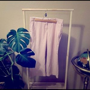 Express editor soft pink crop pants